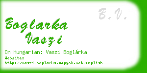 boglarka vaszi business card